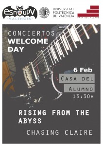 CARTEL CONCIERTOS WELCOME DAY Feb